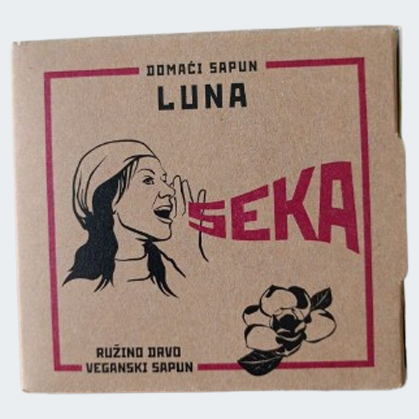 LUNA Natural Vegan Soap with Rosewood Essential Oil